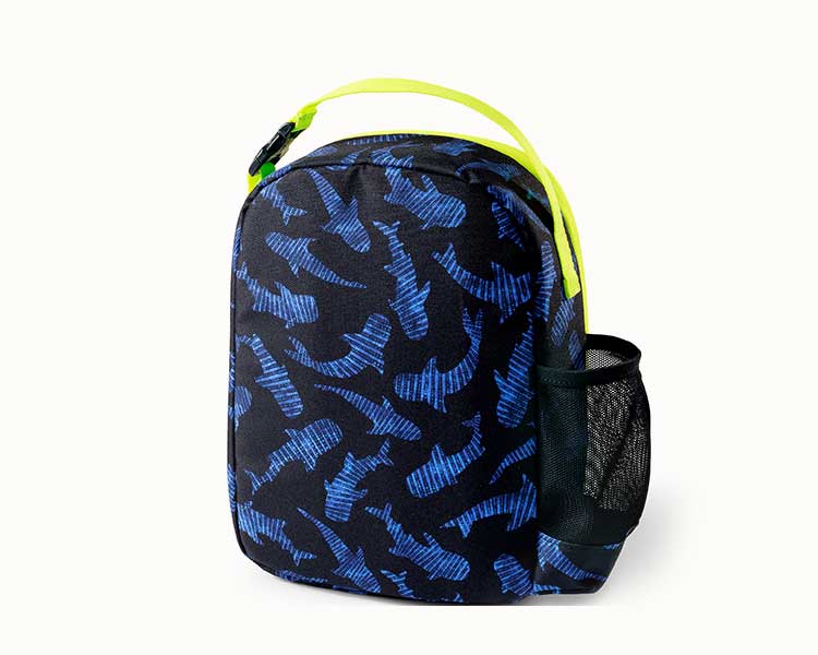 Back of a soft-sided lunchbox