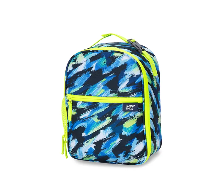 Front of a soft-sided lunch box