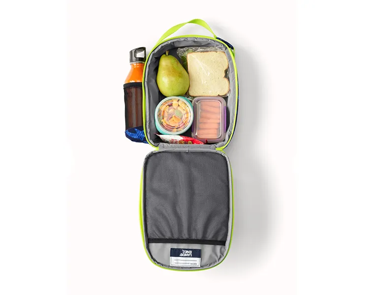 Back of a soft-sided lunch box