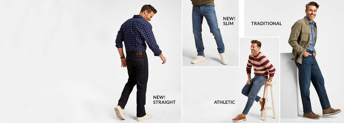 New! Straight | New! Slim | Athletic | Traditional
