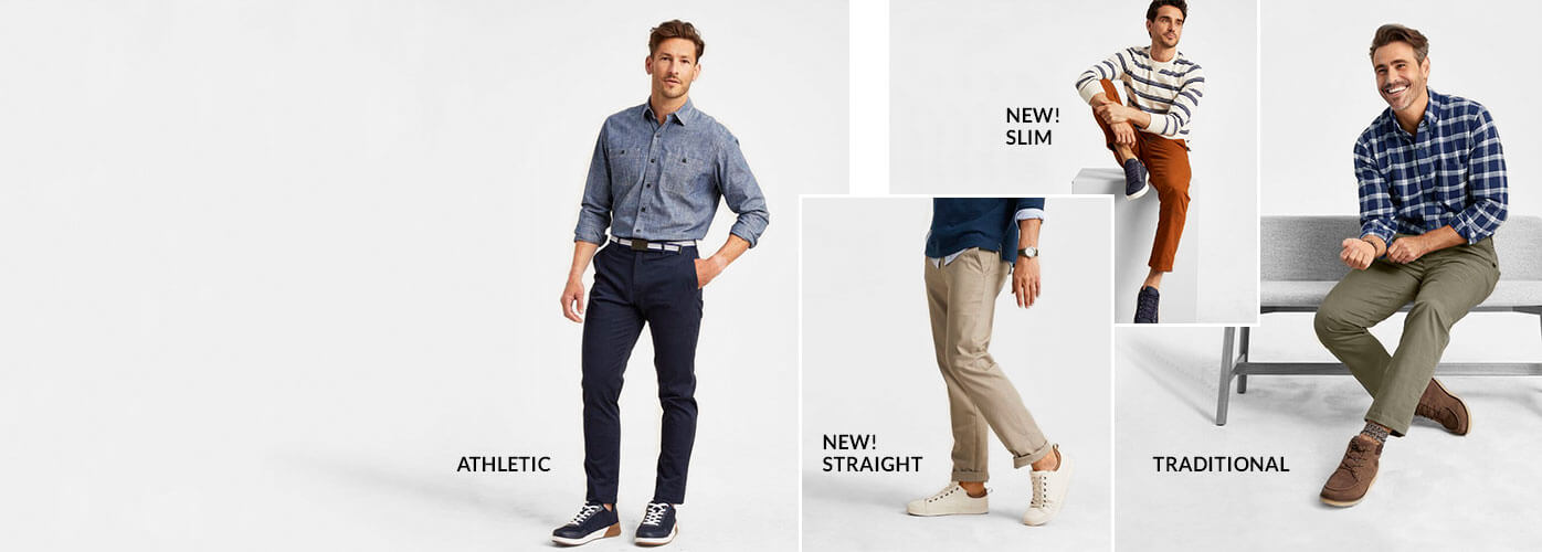 Athletic | New! Straight | New! Slim | Traditional