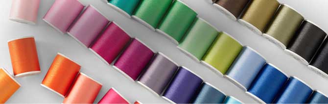 Thread of assorted colors