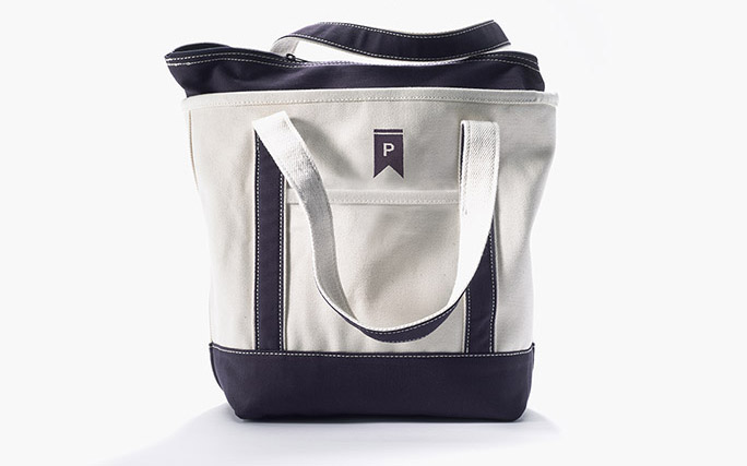 monogram canvas tote