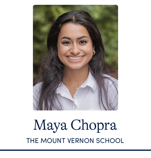 Maya Chopra | The Mount Vernon School | Atlanta, GA