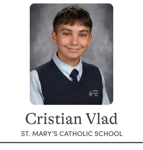 Cristian Vlad | St. Mary's Catholic School | Mansfield, MA